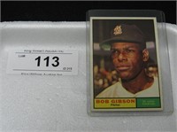 Bob Gibson Topps 1961 baseball card #211