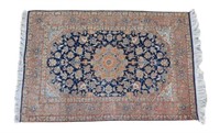 HAND-TIED PERSIAN TOUDESHKI RUG, 5'3" X 3'6.5"