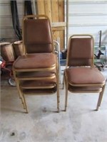 6 stacking chairs
