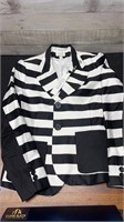 Scapa Lauren Pierre Black/ White Lined Blazer Size