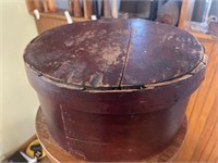 Round Wooden Cheese Box 9.5" Diameter 4" Tall