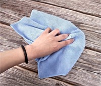 12pk Pro Microfiber Cleaning Cloth 16x16in (Blue)
