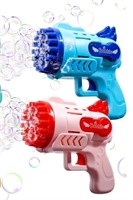 NEW 2 Pk Bubble Machine Guns & Accessories, Pink