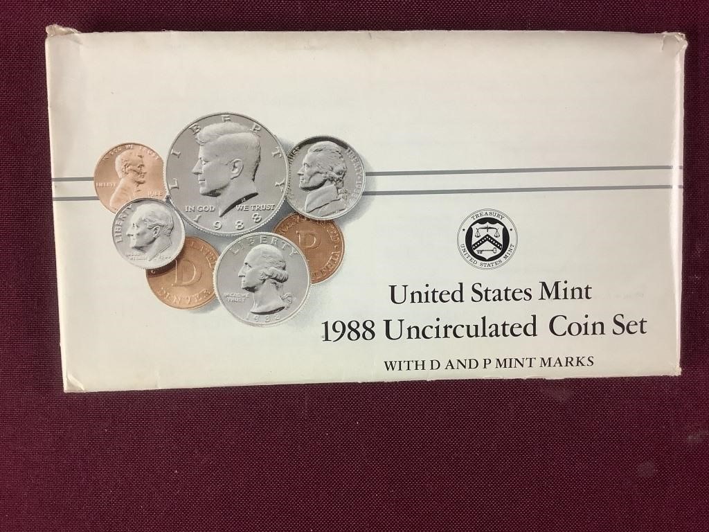 1988 Uncirculated U.S. Mint Coin Set