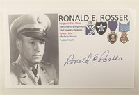 Korean War MOH Recipient Sgt. Ronald E. Rosser Sig