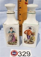 FRANCE VINEGAR & OIL JARS W/STOPPERS