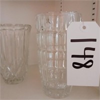 2 CRYSTAL VASES