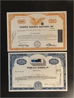 Vintage Stock Certificates (#2) - March 1969