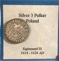 1614-1628AD 3 Polker Poland
