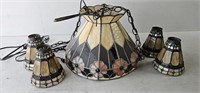 Vintage Stained Glass Tiffany Style Hanging Lamp