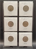 Old Jefferson Nickel Collection