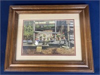 Gilley’s Well framed art by Bob Timberlake 13