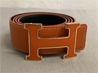 Hermes Leather Belt 48.5"