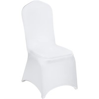 VEVOR 100 Pcs White Chair Covers Polyester Spandex
