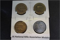 4 NATIONAL RIFLE ASSOCIATION MEDALS