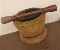 Primitive Wood Molcajete Spice Grinder