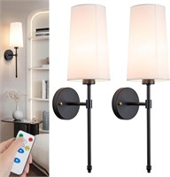 Battery Operated Wall Sconce Light with Remote Con