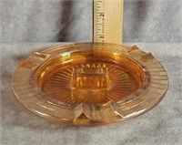 CARNIVAL GLASS ASHTRAY 6"