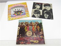 (3) Beatles Vinyl Records