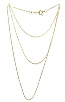 14kt Gold 18" Cable Chain