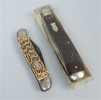2 Vintage Schrade Pocket Knives