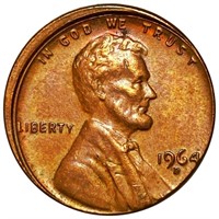 1964-D Memorial Wheat Penny UNC 5% OFF-CENTER