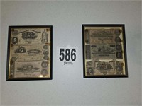 Confederate Money in a Picture Frame