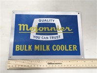 10x7 Inch Moionnier Milk Cooler Aluminum Sign