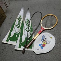 Eagles Pennants & Mickey Mouse Tennis Racket