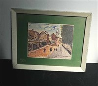 Looks vintage 15x 12.5 in picture signed, matted