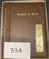 Vintage 1983 Leaves of Gold Book