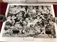 Artwork/Print Baseball Memorabilia, Signed