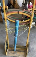 Acetylene cart with hoses and gauges