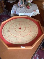 Vintage wood Crokinole  board 28"