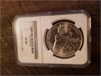 1983 P Olympics MS69 NGC Silver coin