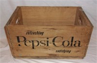 1968 Pepsi-Cola wooden pop crate.