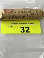 50 Mercury Silver Dimes 1944P