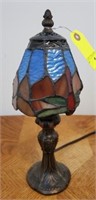 13” STAINED GLASS TIFFANY STYLE MINI LAMP