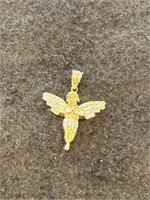 10K Angel Gold Pendant, BI-Color, 1.3 g