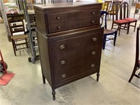 5 drawer mahogany chest