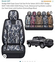 Dodge RAM Seat Cover Full Set