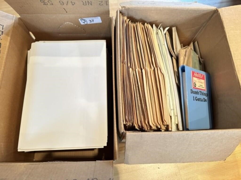 Box of Index Weight Paper & Misc