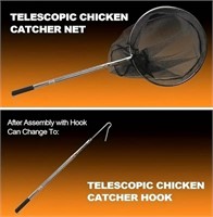 Chicken Net & Catch Hook-Interchangable and Adjust