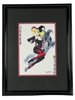 Lynn Naylor "Joker Girl" 1992 Art Framed Print