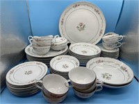 55pc Set Of Vintage Mikasa China First Love