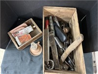 Assortment of tools and drill bits