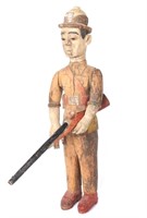 Folk Art Colonial Standing Figure of Solider, Ibib