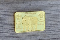 1 oz  German Art Bar Gold Color