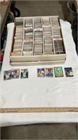 Baseball trading cards, 4 rows different teams.m