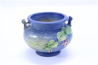 Roseville Blue Fuchsia #645- Jardiniere Small Pot